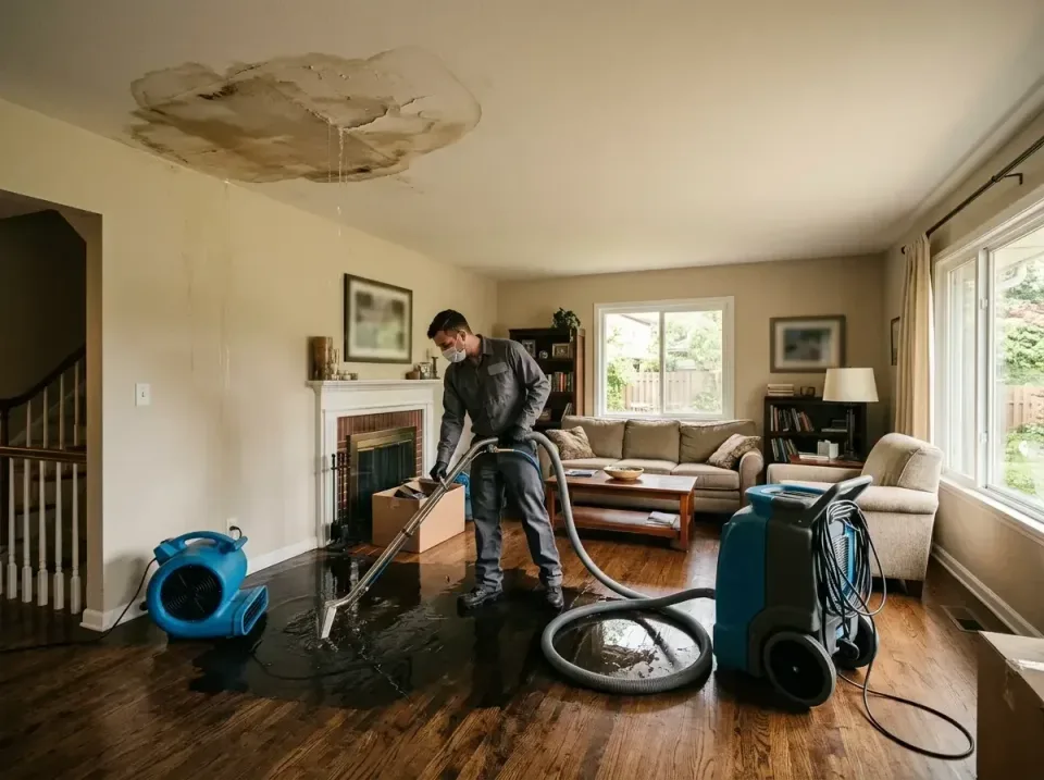 attic-pipe-burst-ceiling-drip-008 — frequently asked questions, Water Damage Restoration & Carpet Care in Carlyle, IL